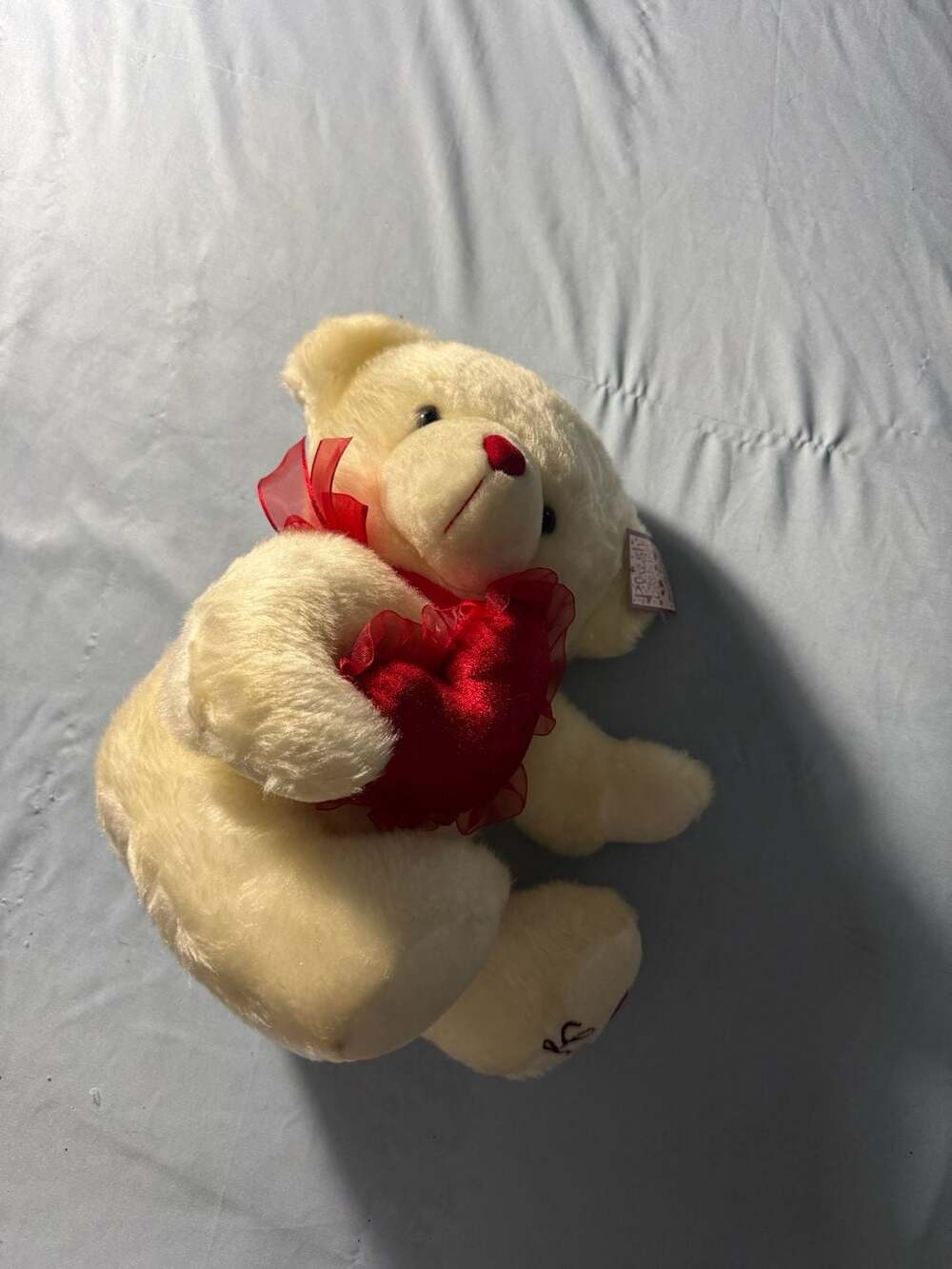 Aerial Bouquet Plush Collection Teddy Bear White Love Heart